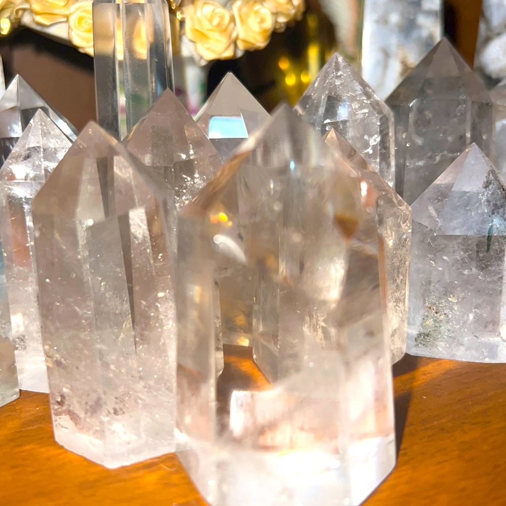 Clear Quartz Towers (gridding art)